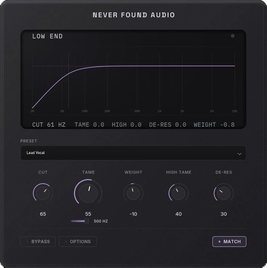 LF-Pro on a lead vocal